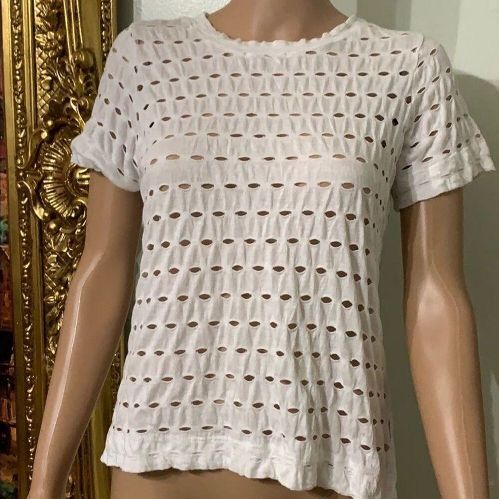 FREELOADER WHITE HIGH LOW Detail TEE‎ SIZE S